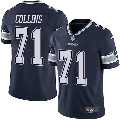 2019 men Dallas Cowboys #71 Collins blue Nike Vapor Untouchable Limited NFL Jersey style->dallas cowboys->NFL Jersey